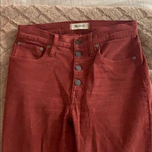 Madewell corduroy flare pants